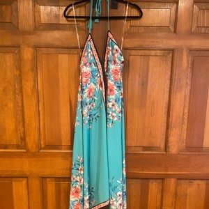 Floral halter dress